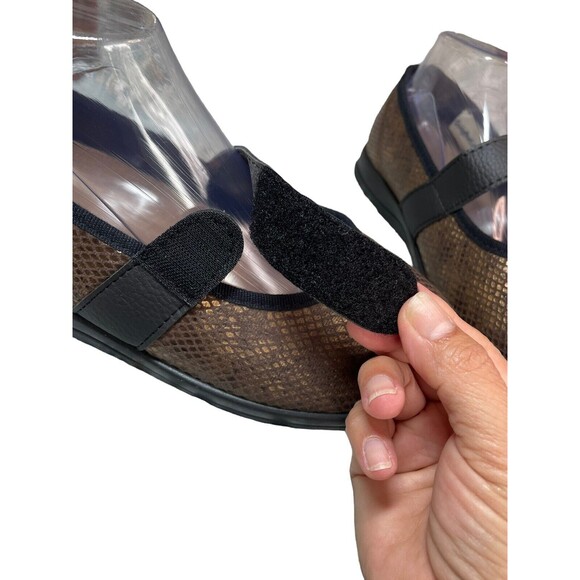 Cosyfeet Shoes Flats Mary Jane Women’s US Size 8 Metalic Comfort Diabetic Shoe - Picture 5 of 15